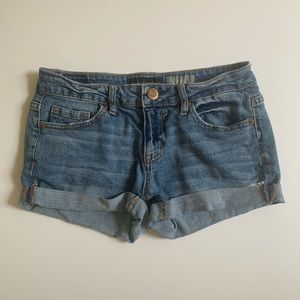 Aeropostale Low-Rise Cuffed Denim Midi